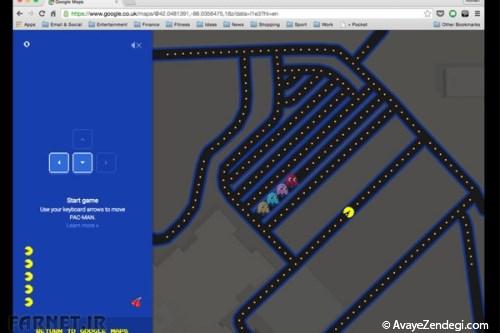  شوخی ۱۳ گوگل: PacMan به نقشه‌های گوگل می‌آید! 